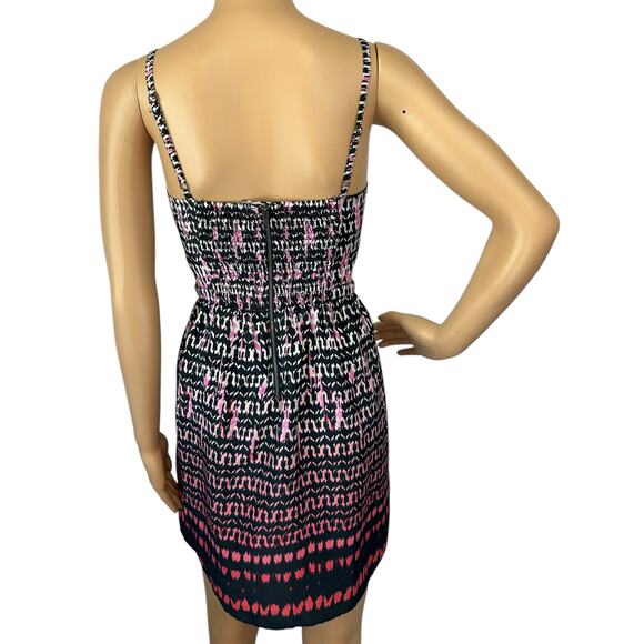 2/$15 American Eagle Cutout Mini Dress Pink Black Ombre Pockets Size 0 - Picture 5 of 13
